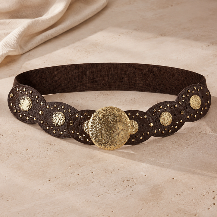 Savannah Oval Disc Belt Chocolate