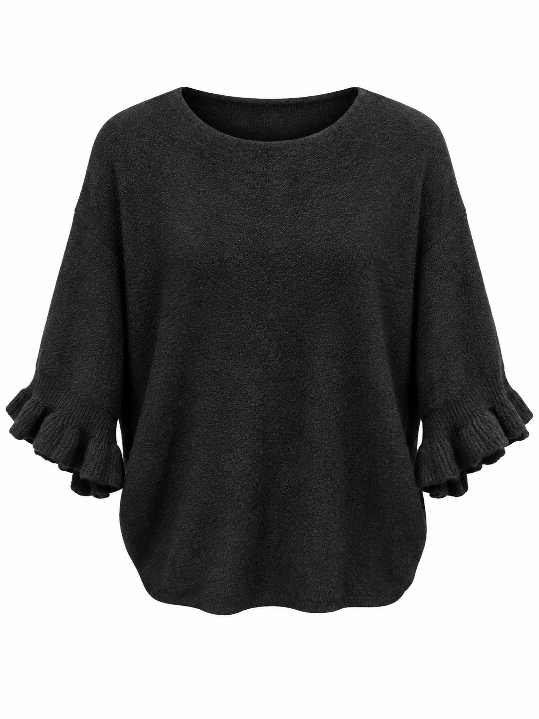 Ada Frill Batwing Jumper Black