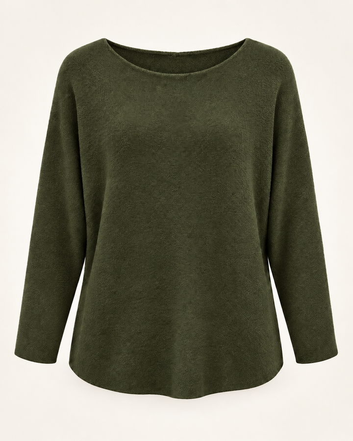 Anabelle Round Neck Jumper Khaki