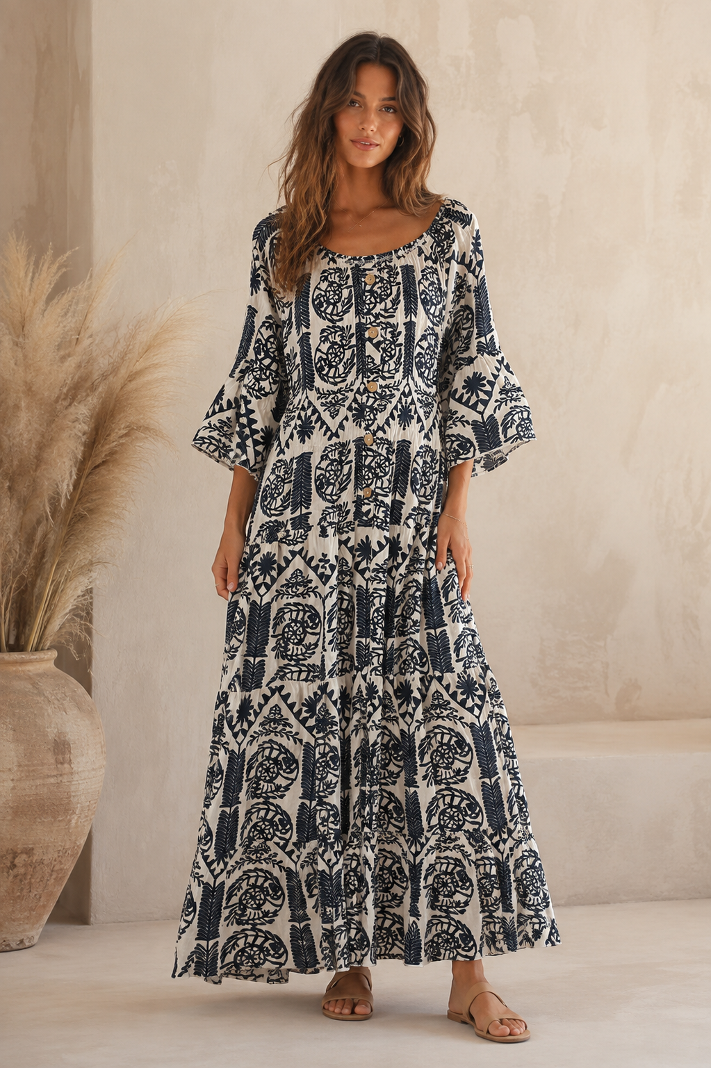 Coconut Button Dress