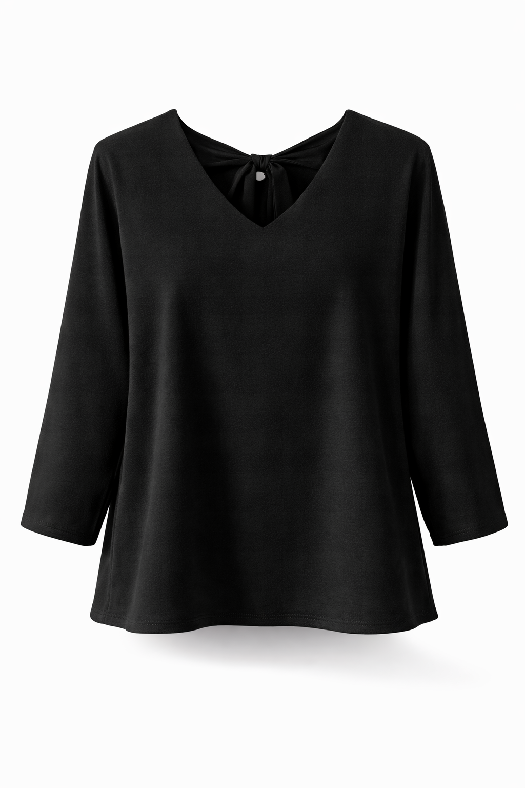 Pristina Silky Bow Top Black