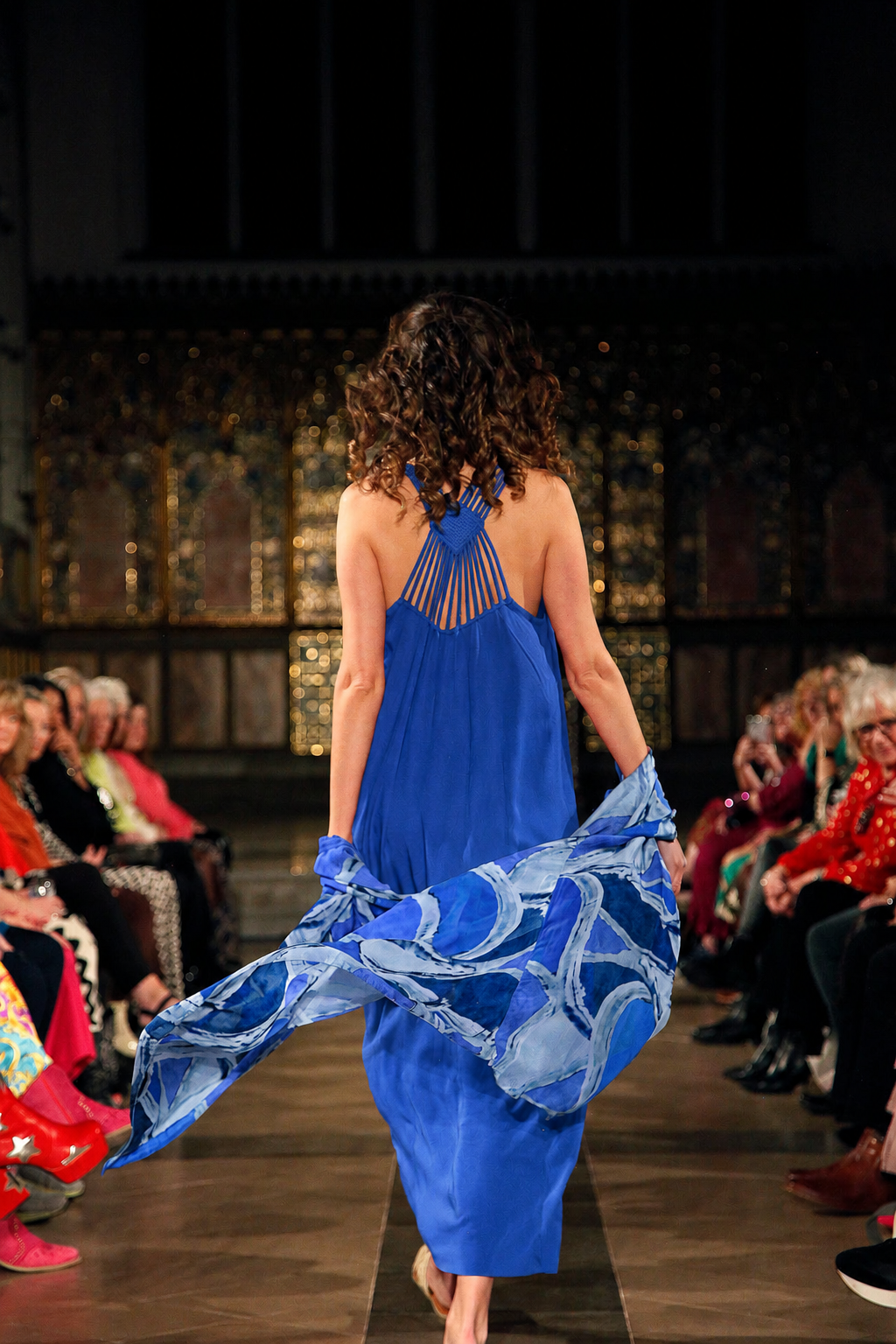 Michela Cross Back Dress Royal Blue