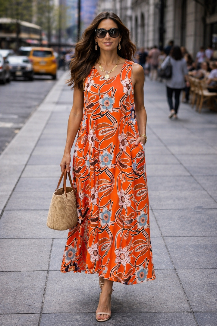 Ravello Sleeveless Maxi Dress