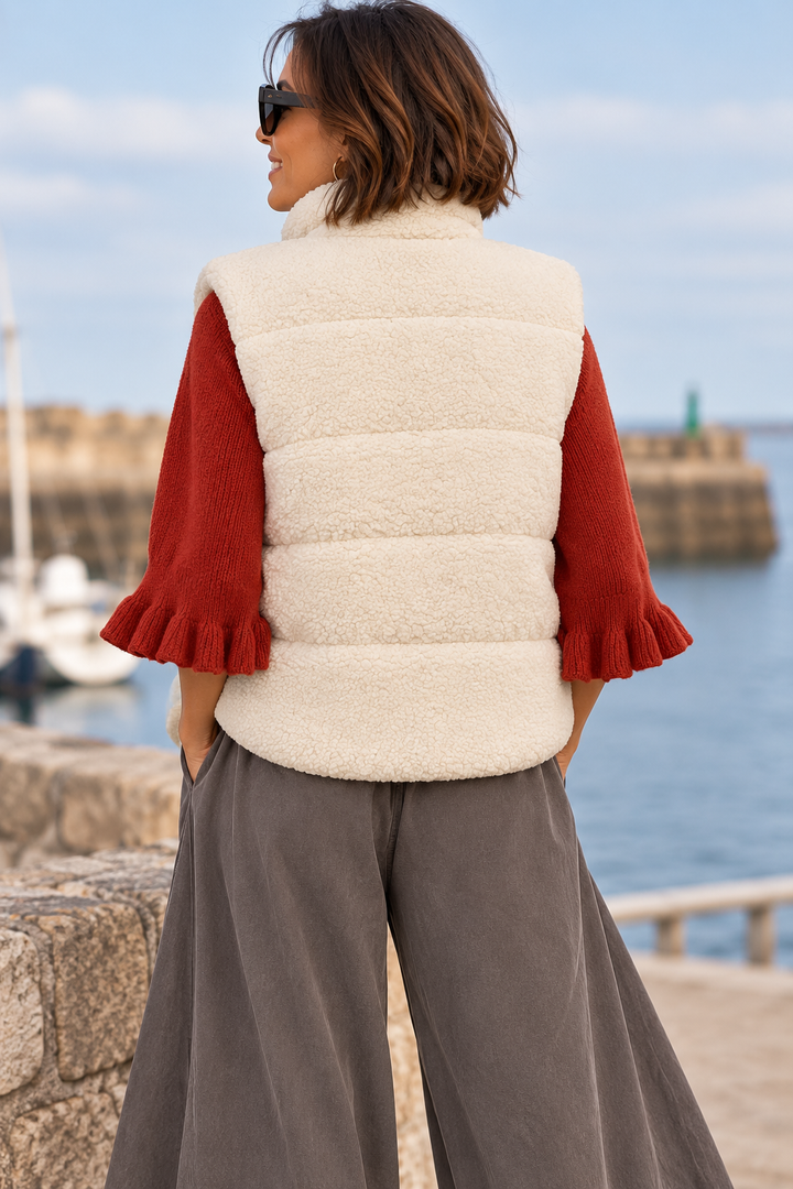 Freya Teddy Gilet Beige