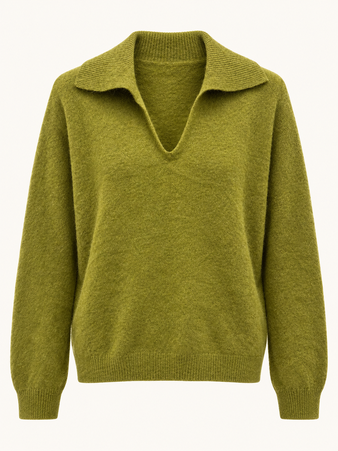 Reya Long Sleeve Collar Jumper Olive