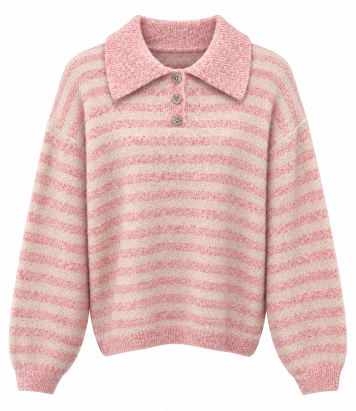 Stella Stripe Jumper Pink