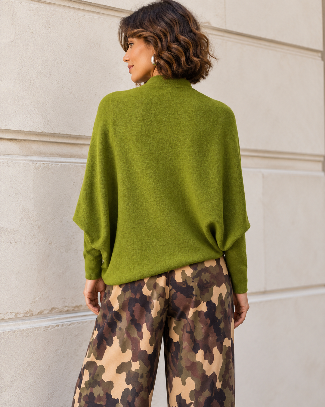 Isabella Asymmetric Top Lime