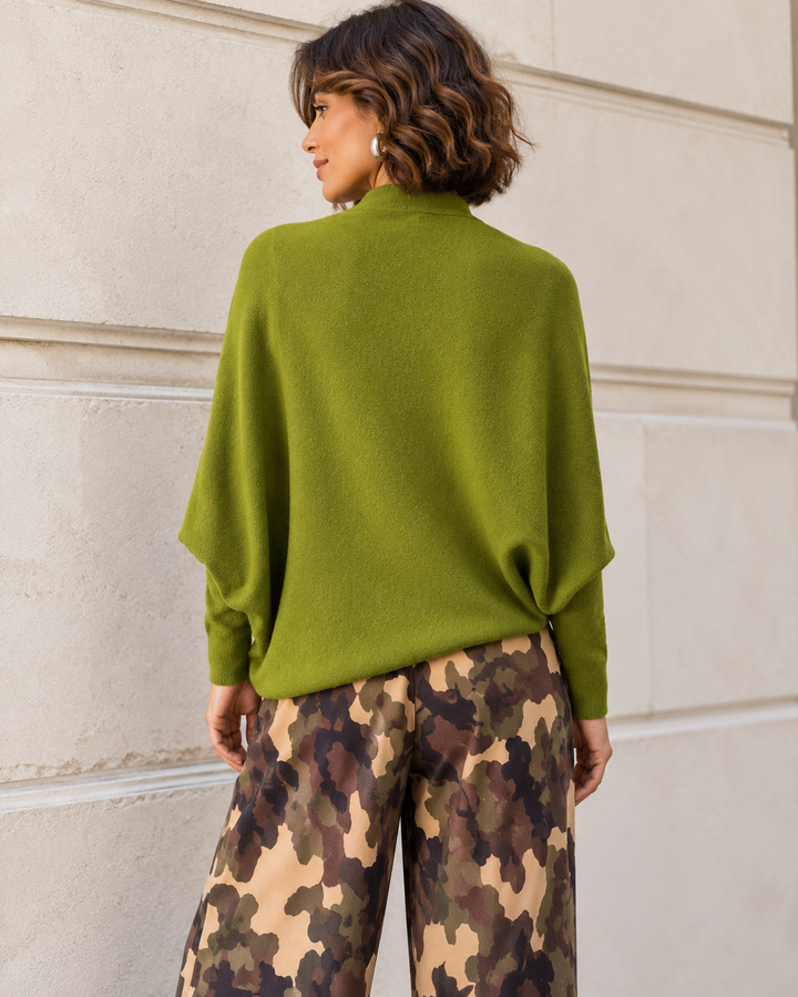 Isabella Asymmetric Top Lime