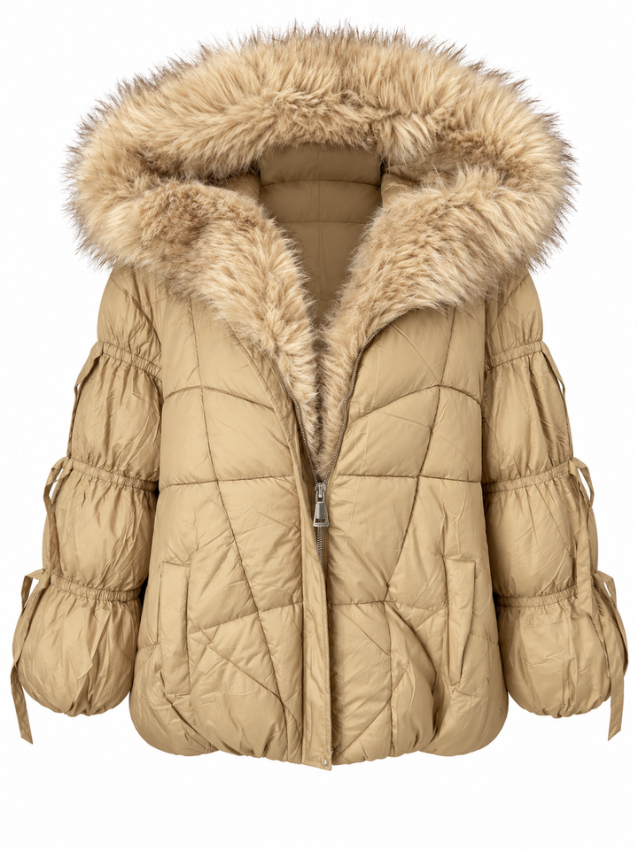 Blaze Oversized Puffer Coat Camel