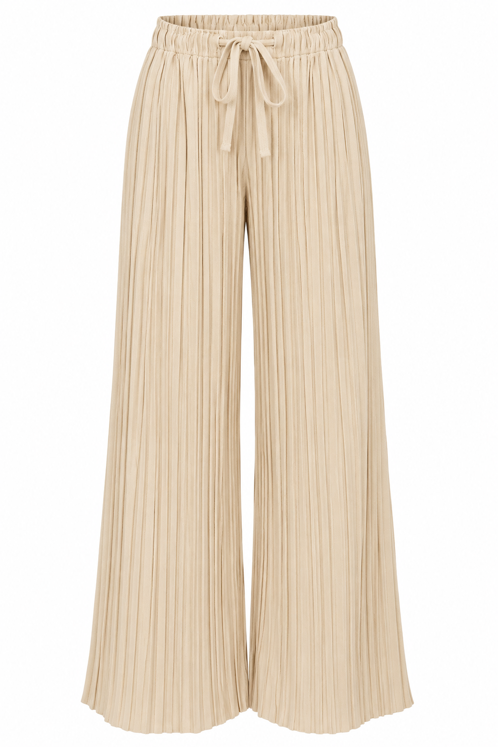 Polly Pleat Trousers Beige