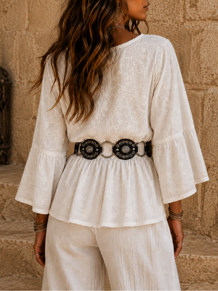 Desert Rose Conch Belt Black