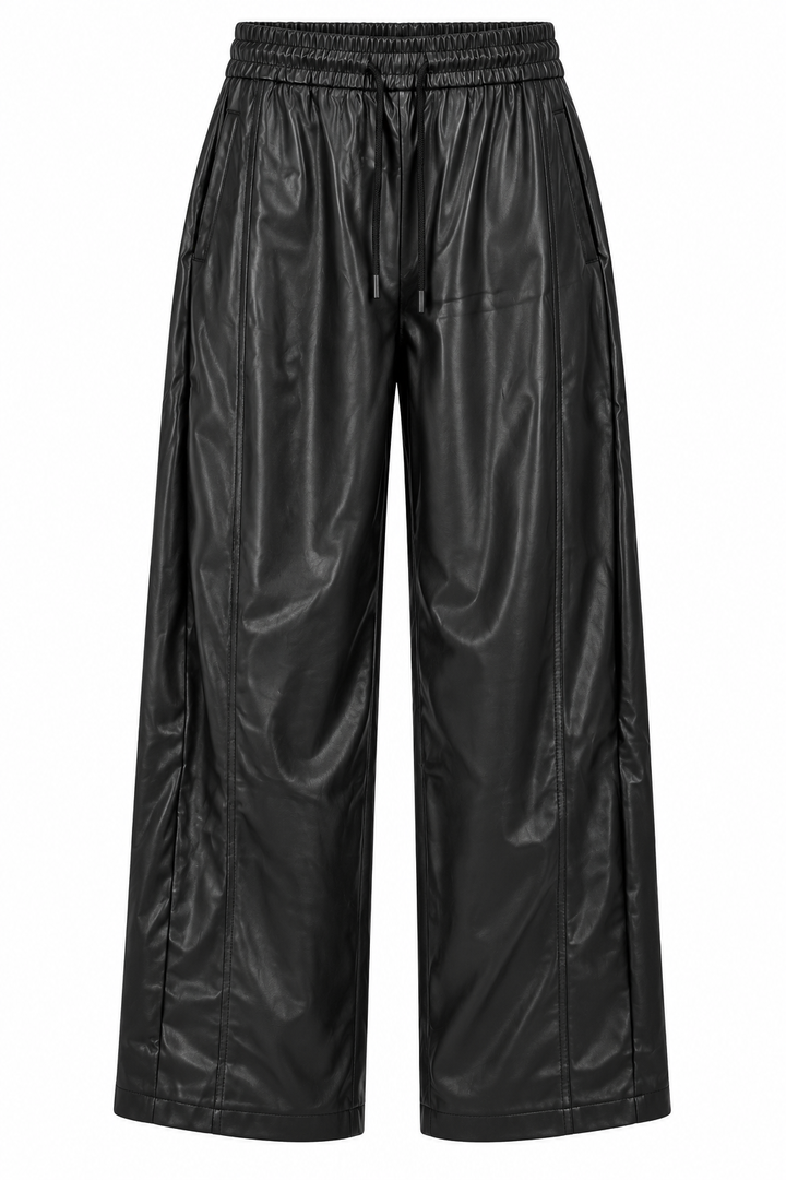 Knoxlee Pleather Trousers Black
