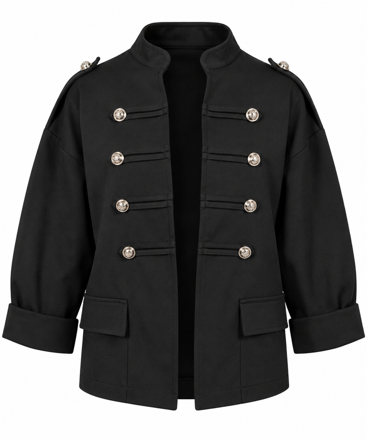 Jodanna Military Jacket Black