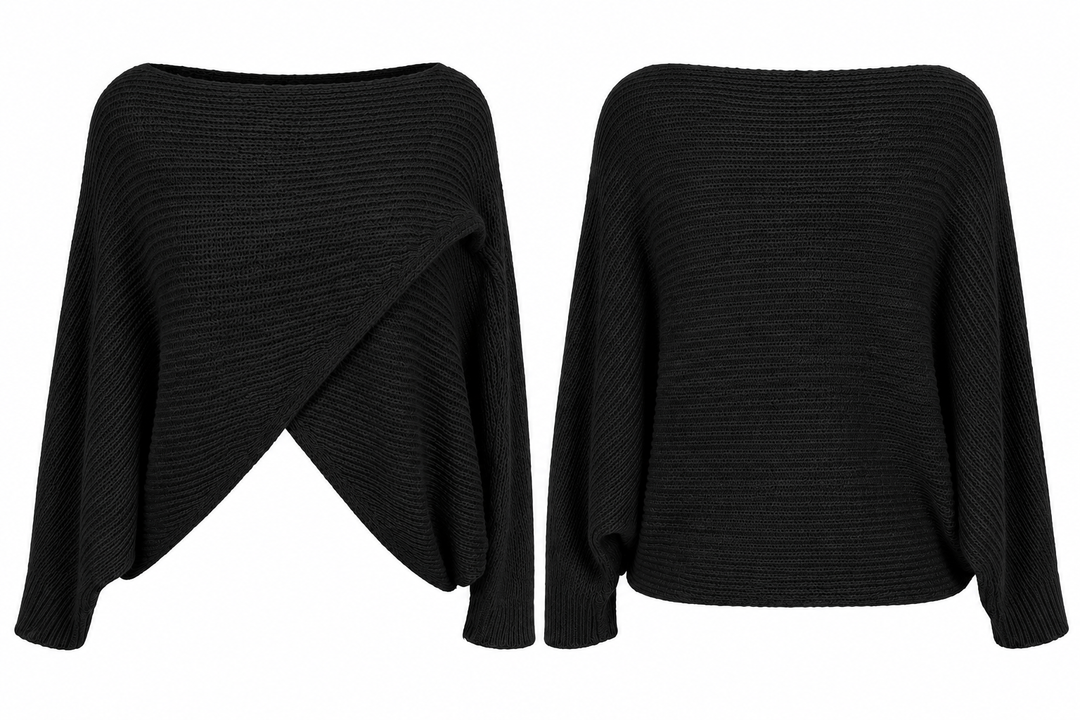 Cody Cross Layering Top Black