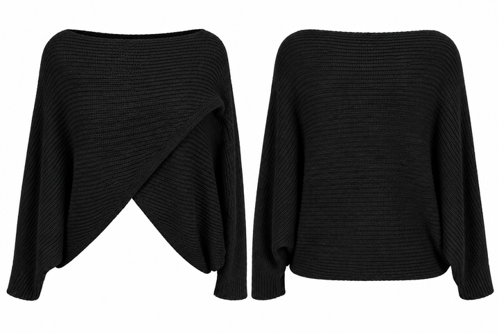 Cody Cross Layering Top Black