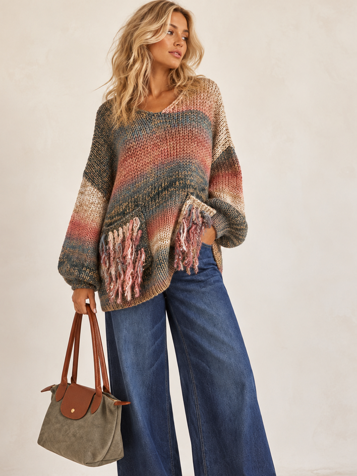Boho Ombre Knit Jumper Multi