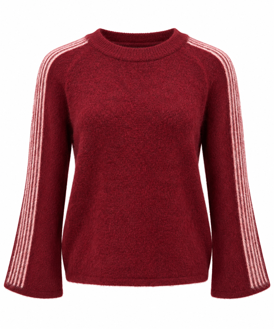 Shae Stripe Jumper Burgundy