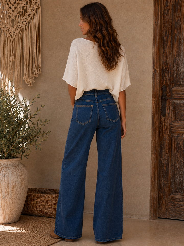 Aida Wide Leg Jeans Indigo