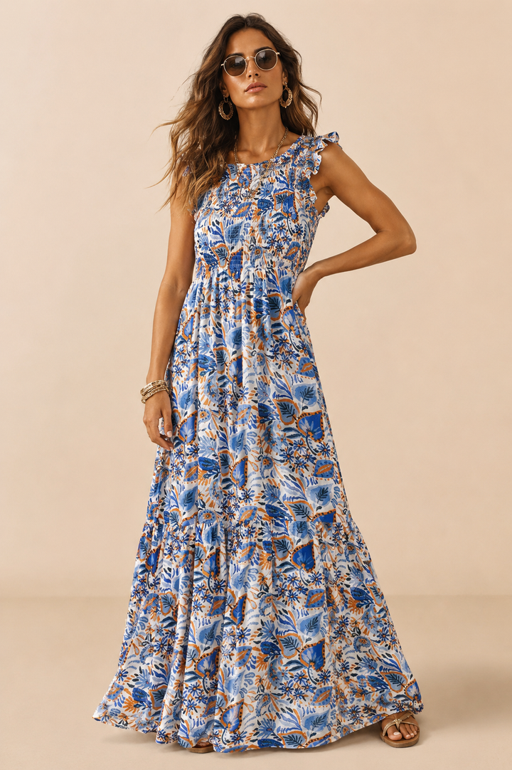 Toscana Maxi Dress Royal Blue