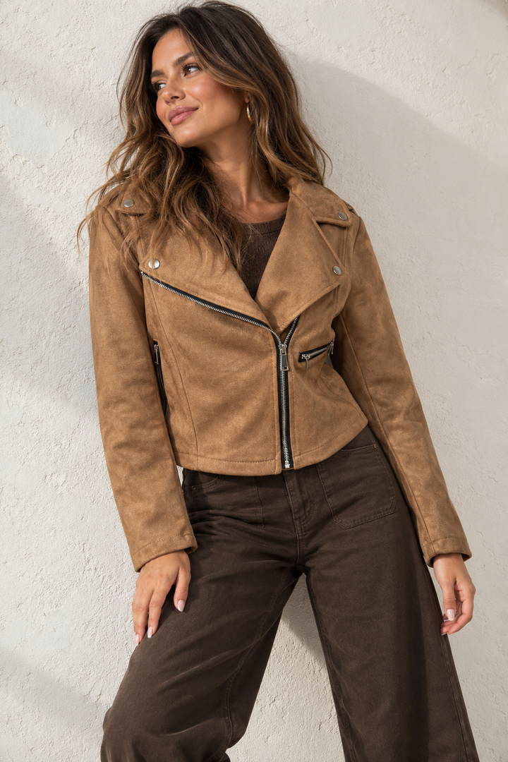 Embellished Button Wide Leg Jeans Chocolate
