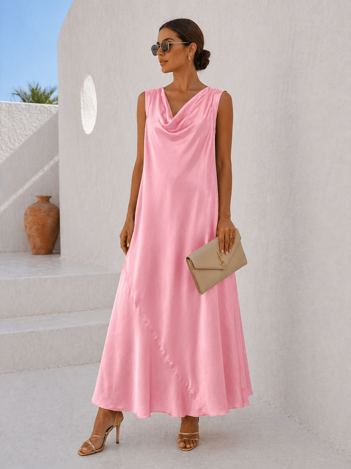 Cadence Cowl Dress Pink