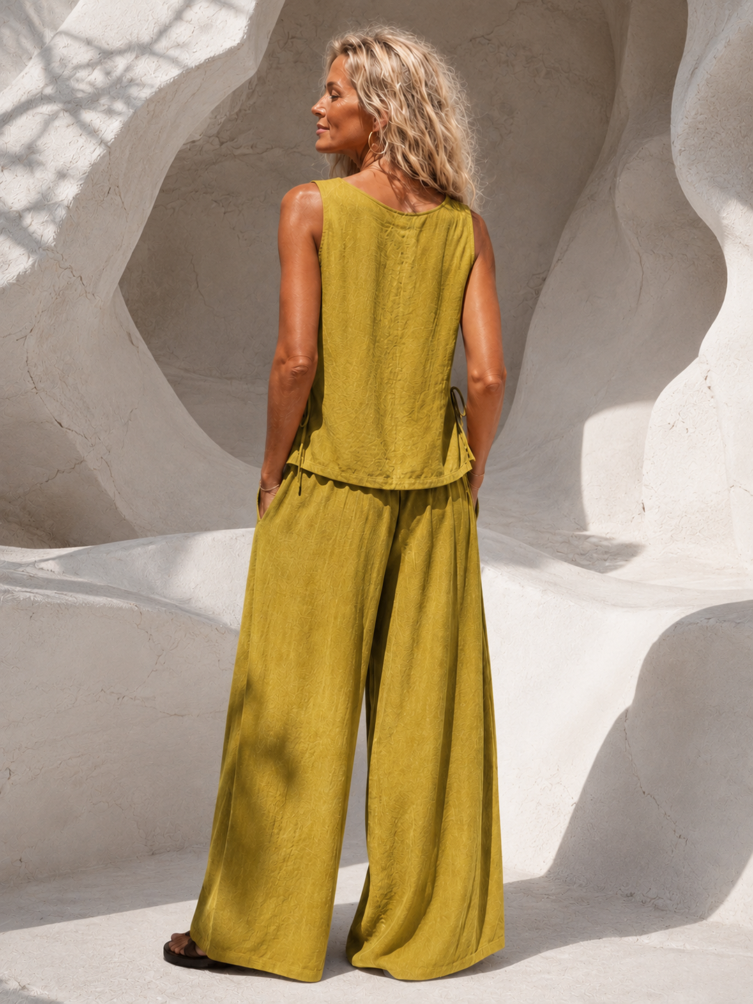 Lavinia Co-Ord Set Golden Lime