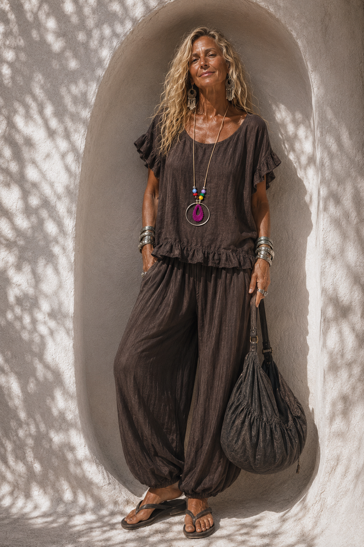 Ayla Frill Necklace Top Espresso