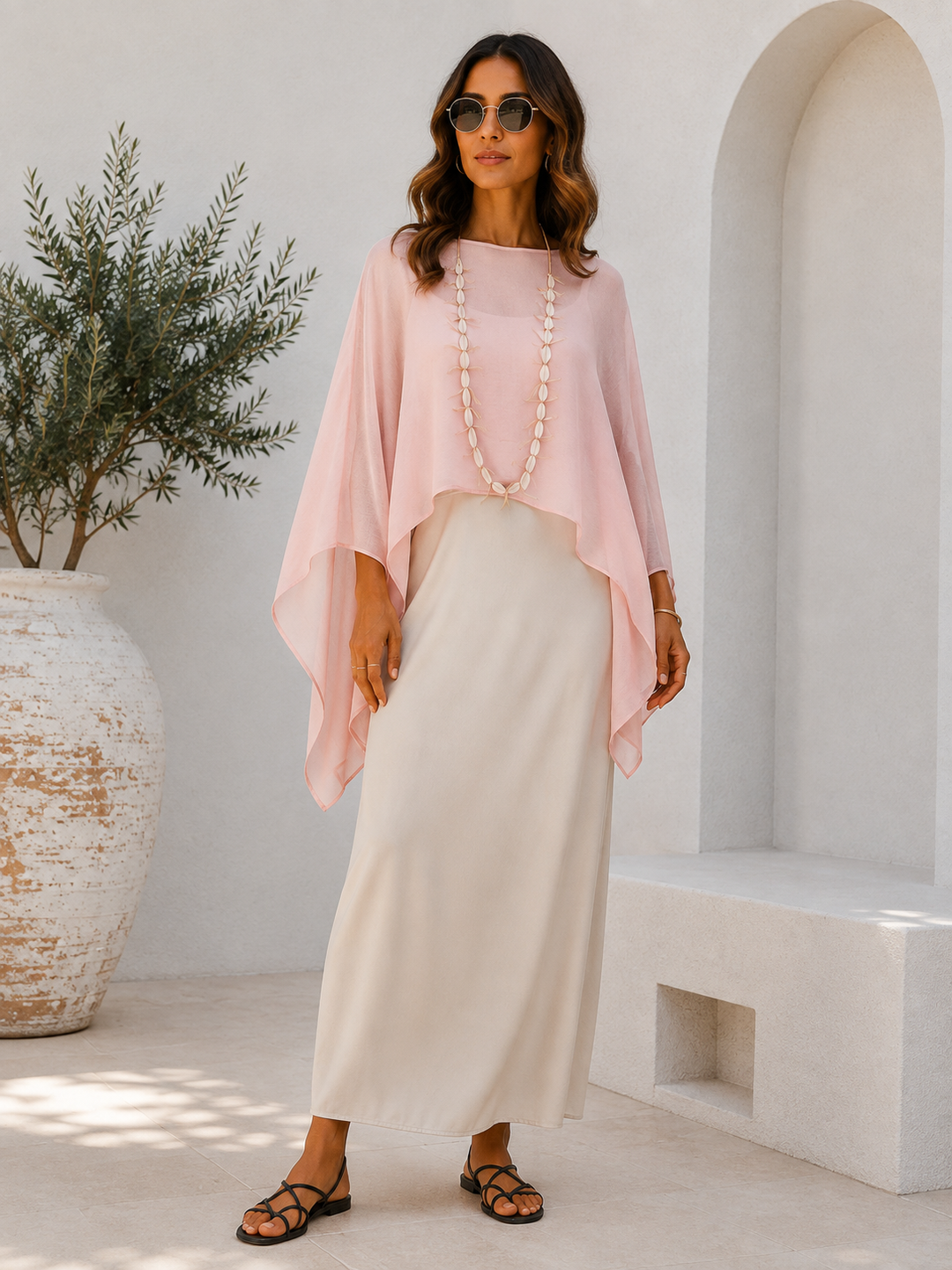Delta Sheer Layering Top Pink