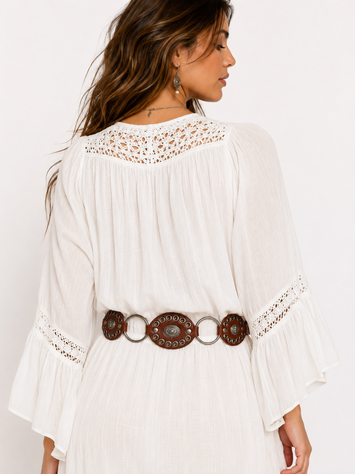 Desert Rose Conch Belt Chocolate