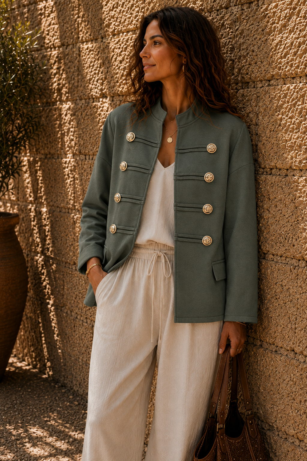 Cadence Military Jacket Khaki