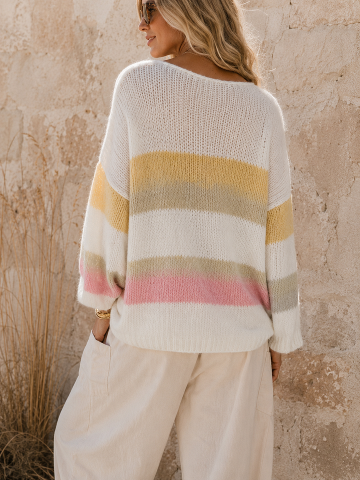 Ombré Striped Oversize Jumper multi