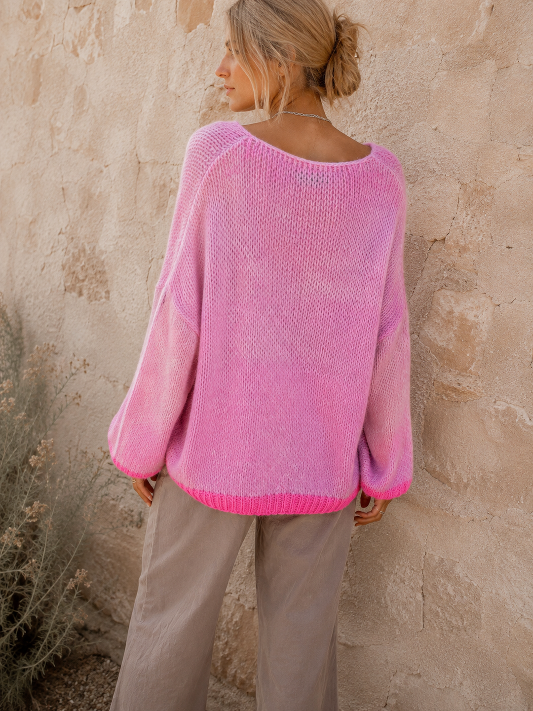 Lola Pink Oversized Jumper