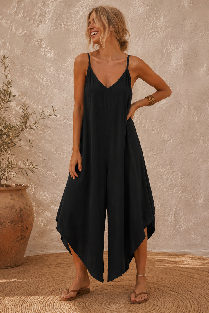 Alika Parachute Jumpsuit Black