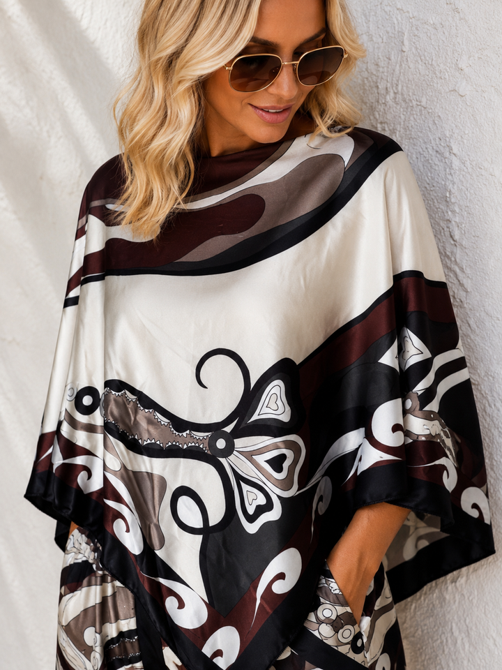 Ada Abstract Co-Ord Set Chocolate