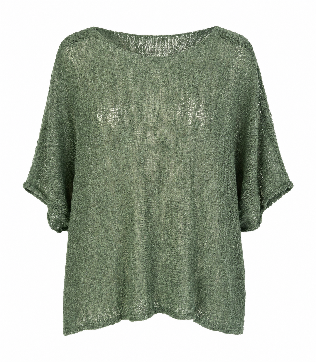 Zara Fine Knit Top Khaki