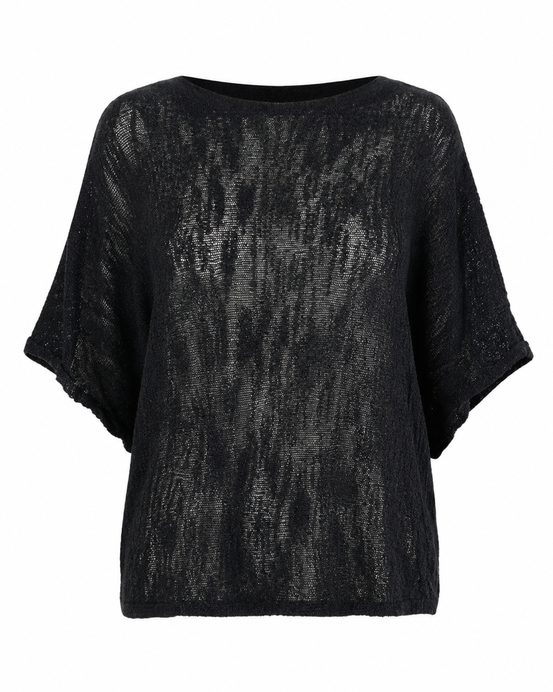 Zara Fine Knit Top Black