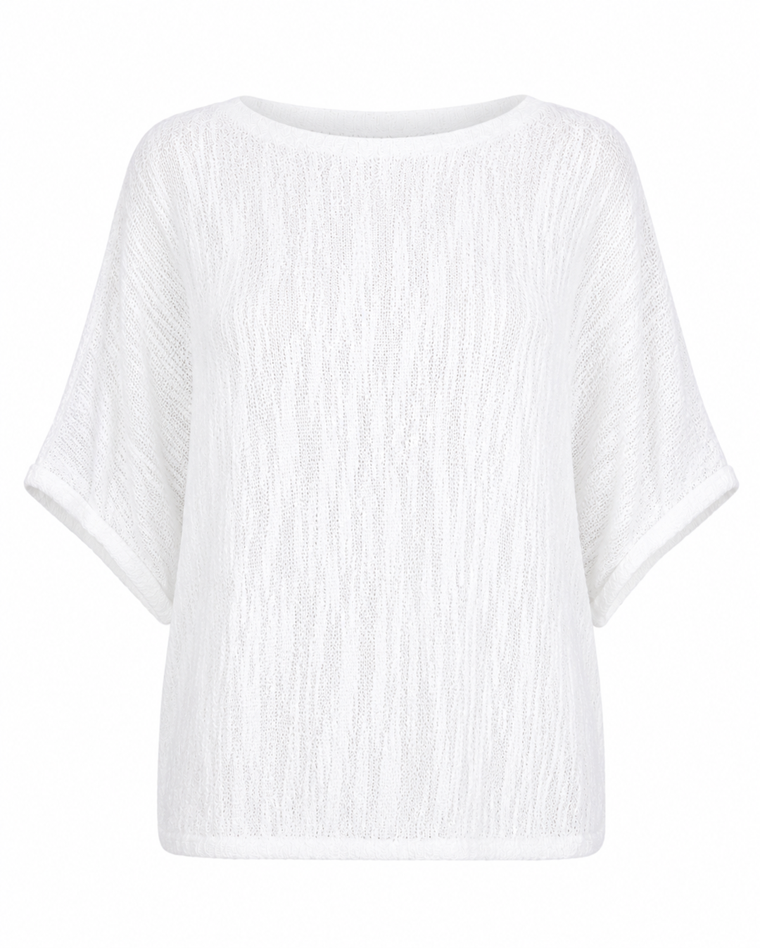 Zara Fine Knit Top White