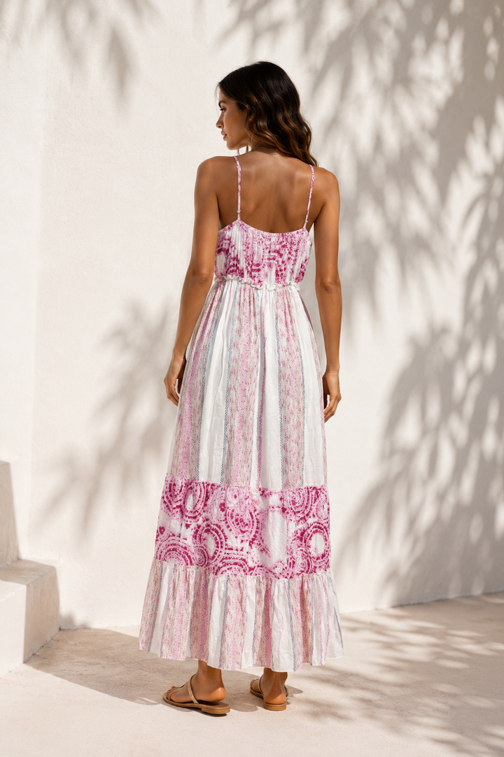 Marrakech Tassel Maxi Dress – Rose