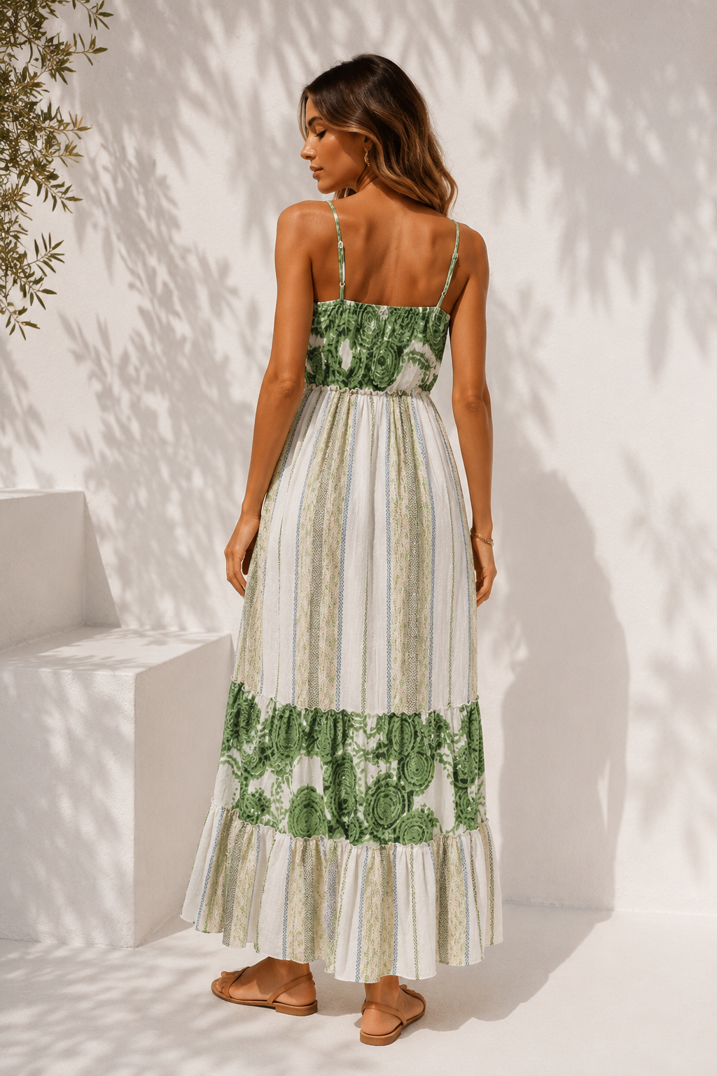 Marrakech Tassel Maxi Dress – Olive