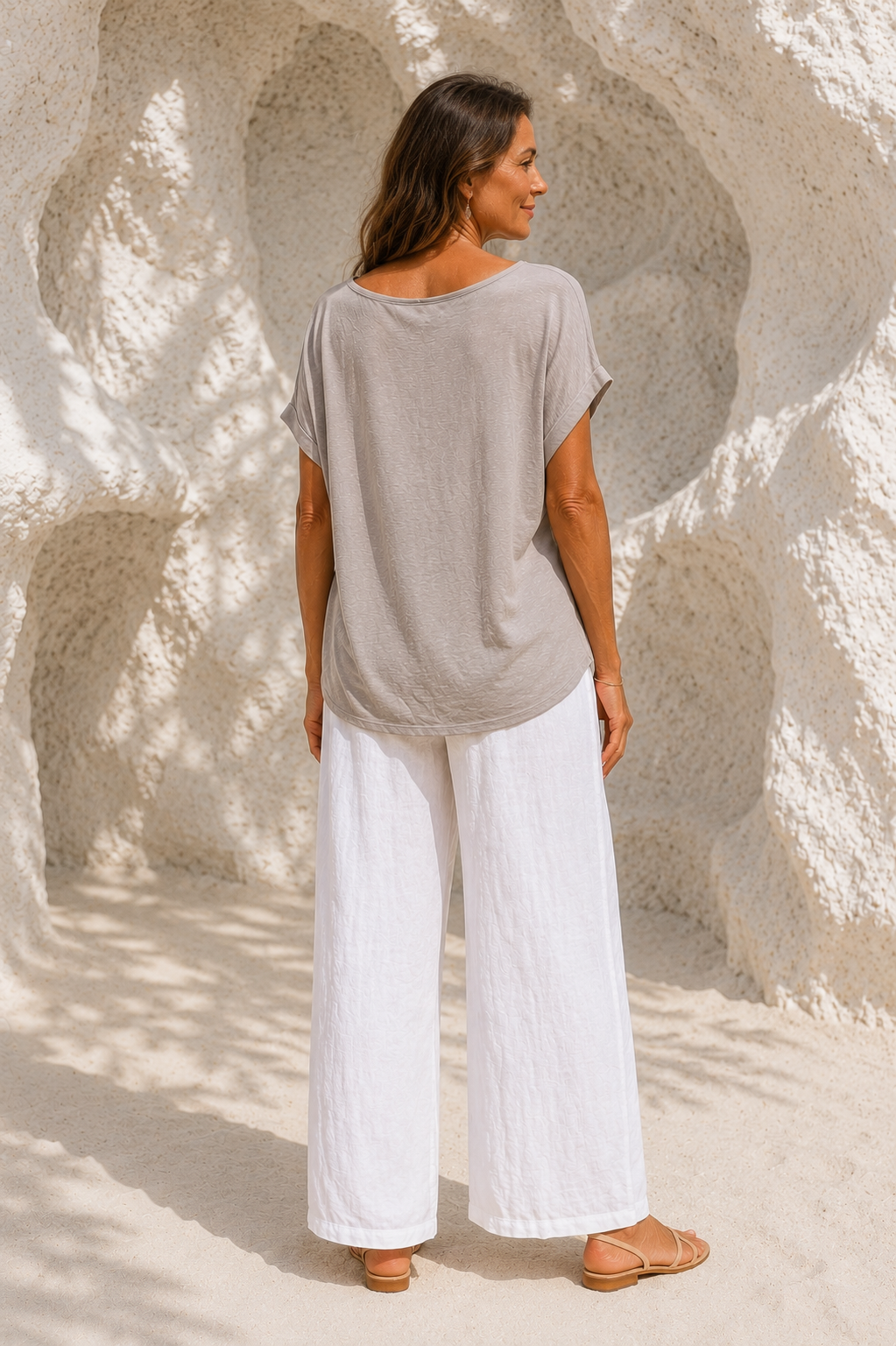 Martina Scoop Neck Top Mocha