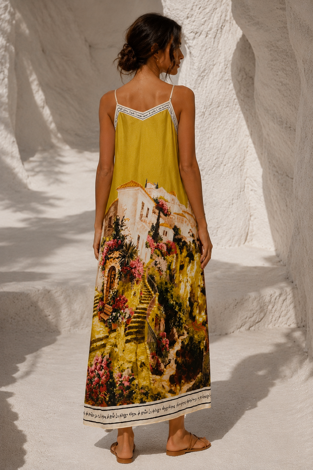 Tuscan Vibes Dress Lime