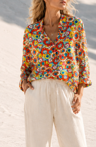 Bodhi Artsy Shirt Orange