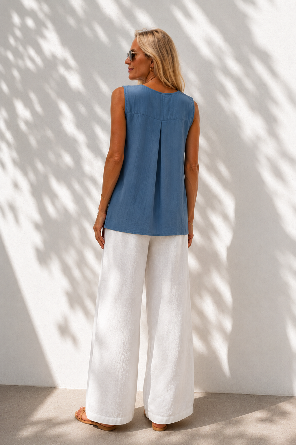 Deja V - Neck Top Denim