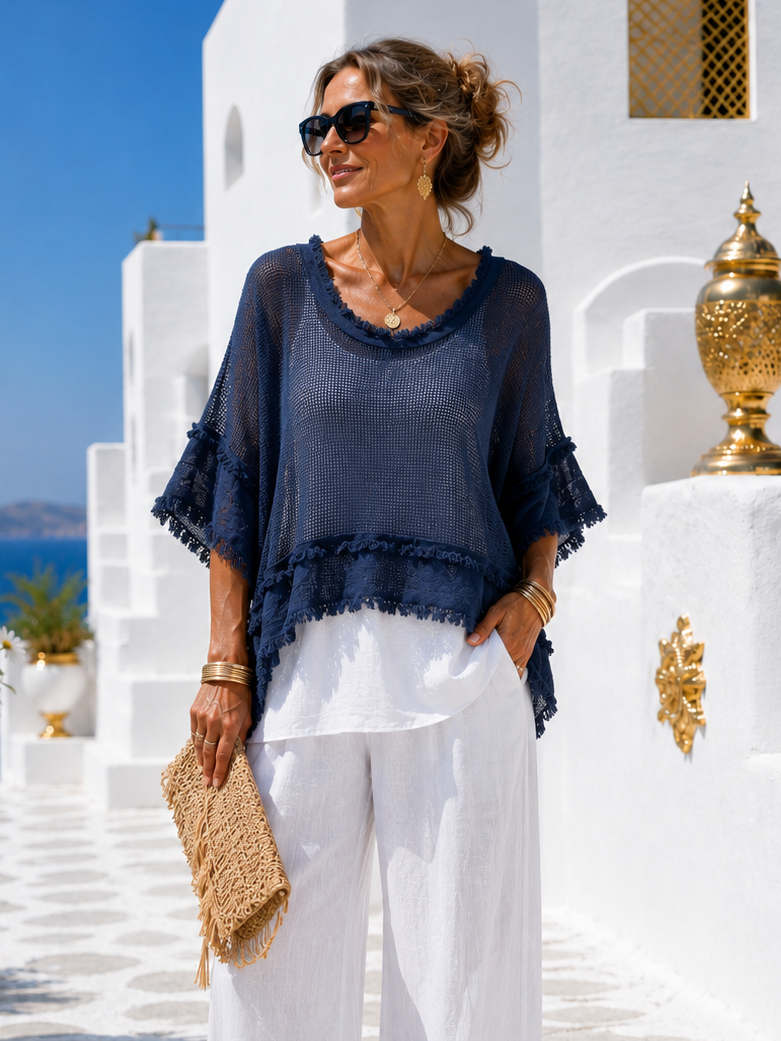 Rosalba 2 Piece Top Set Navy