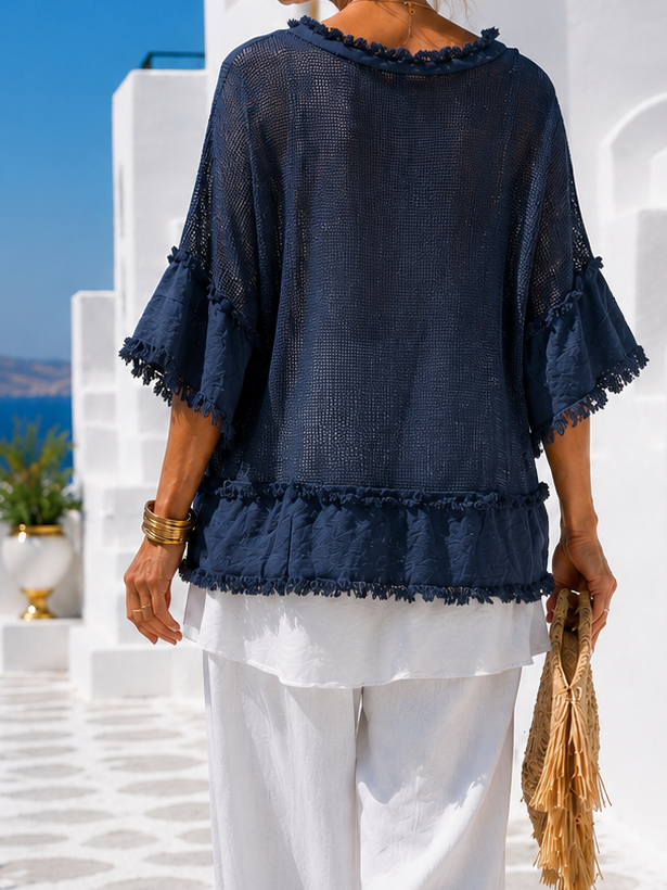 Rosalba 2 Piece Top Set Navy