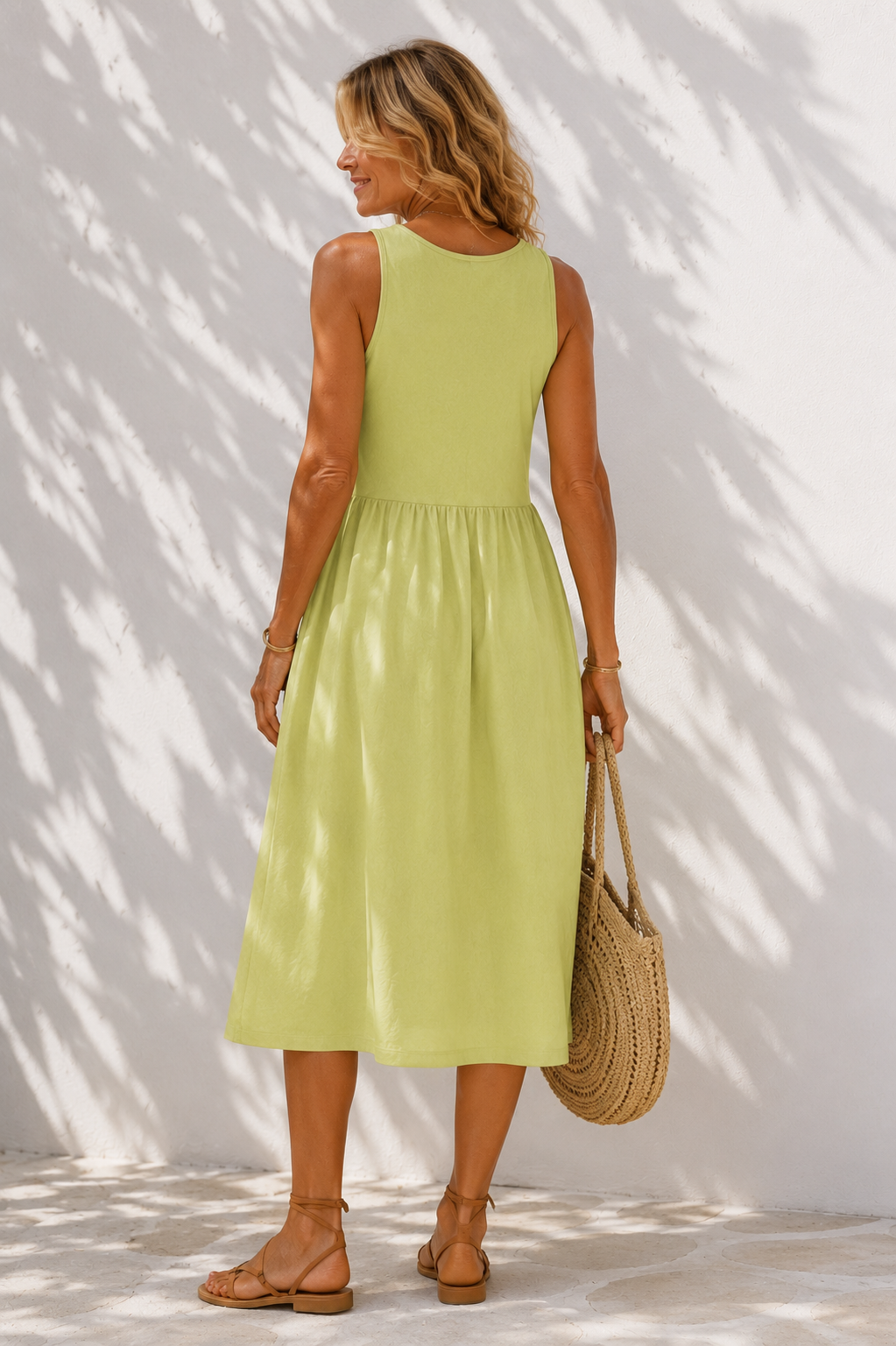 Charlotte Midi Dress Pistachio
