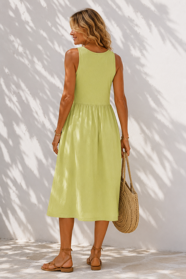 Charlotte Midi Dress Pistachio