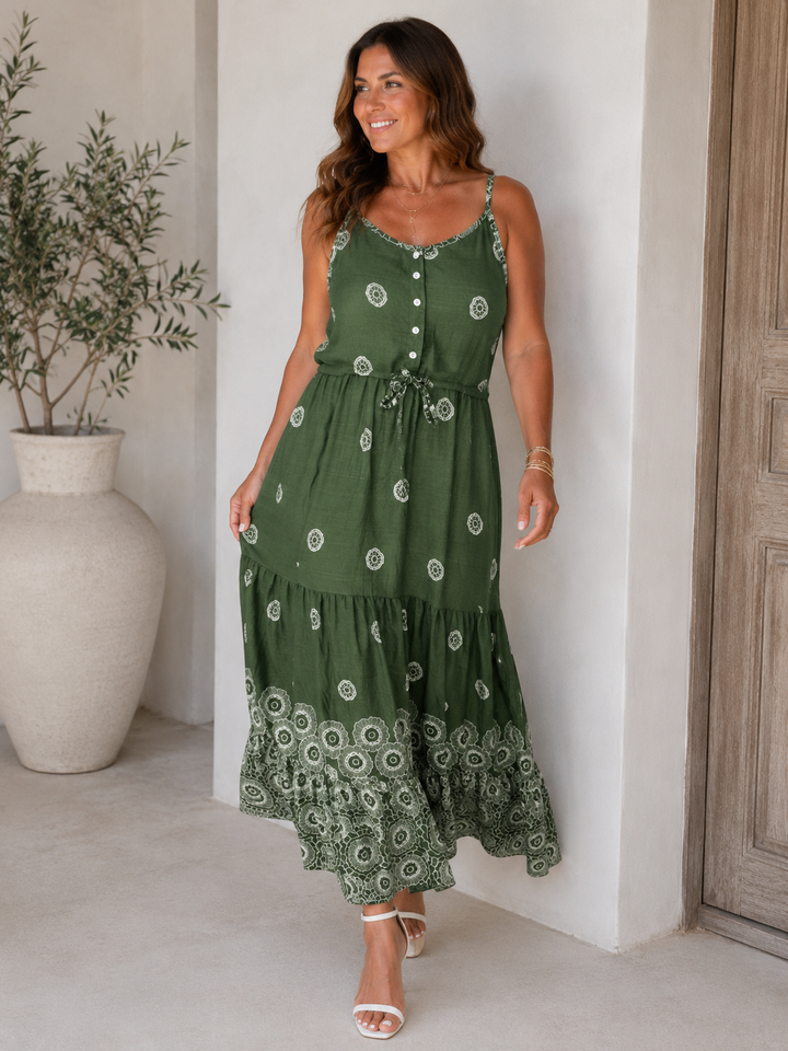 Umari Maxi Dress Khaki