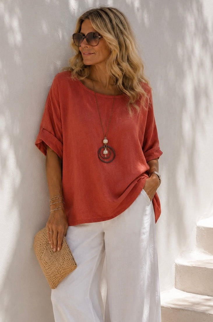Monique Necklace Top Rust
