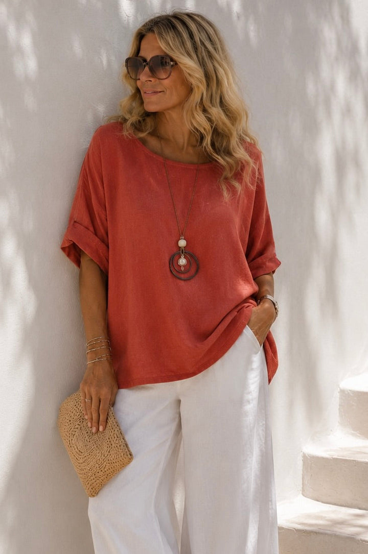 Monique Necklace Top Rust